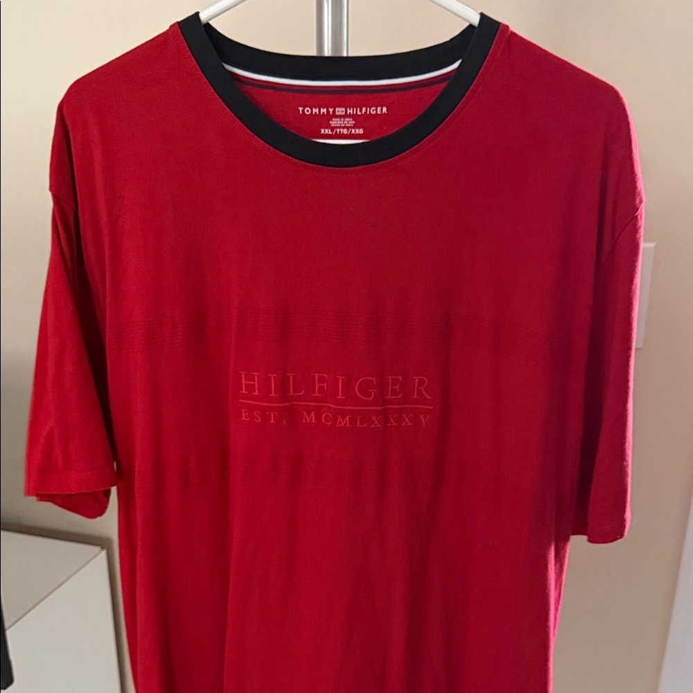 Tommy Hilfiger Classic Red Short Sleeve Tee